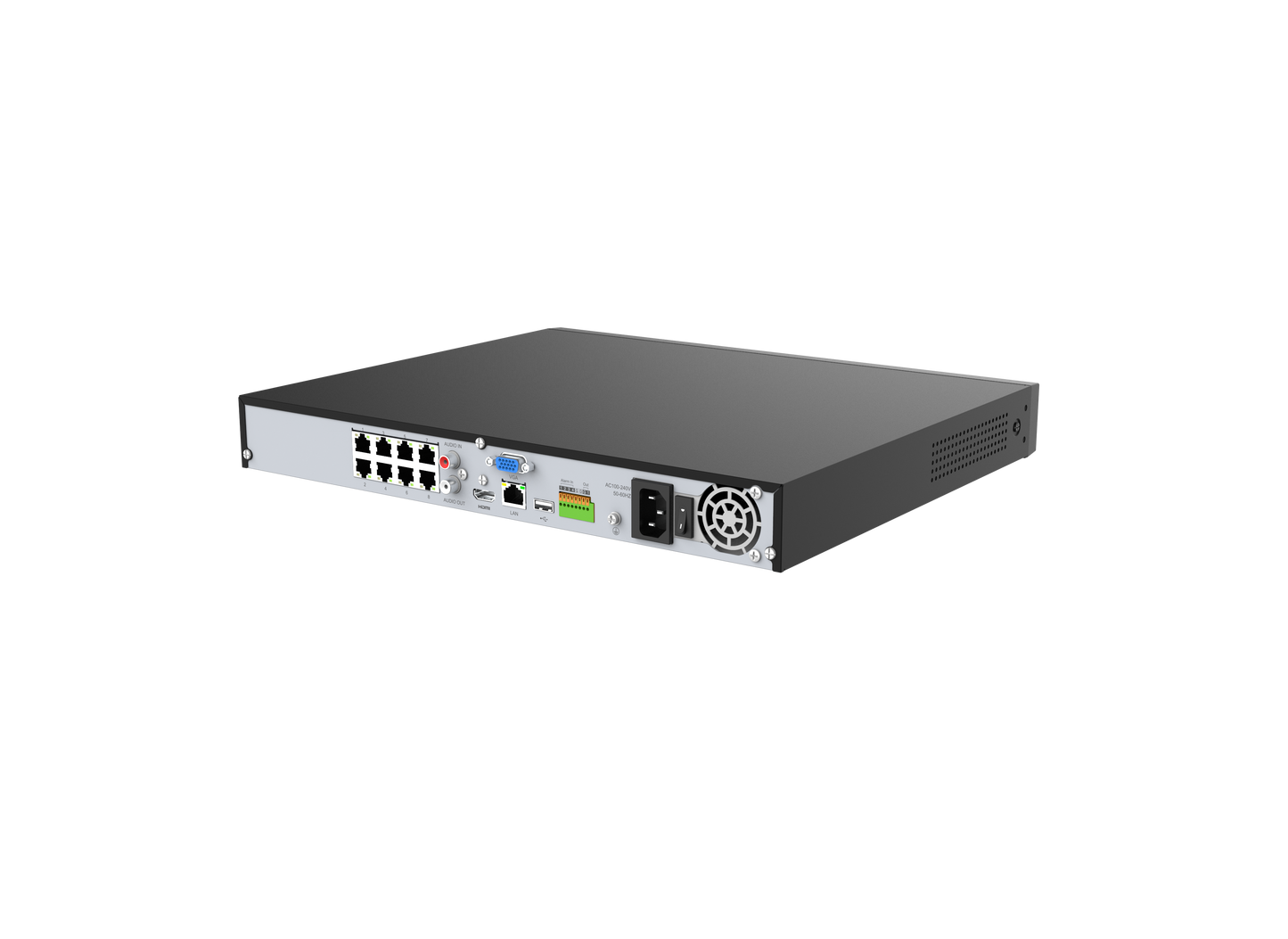 Milesight MS-N5008-UPC - 8-Kanal PoE NVR mit AI-Analyse und Audio